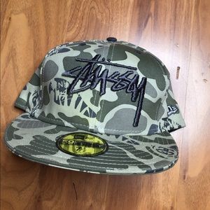 Stussy Green Camo Hat
